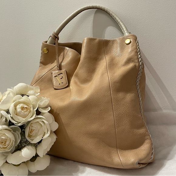 Furla - Large Leather Hobo Bag - Picture 3 of 8